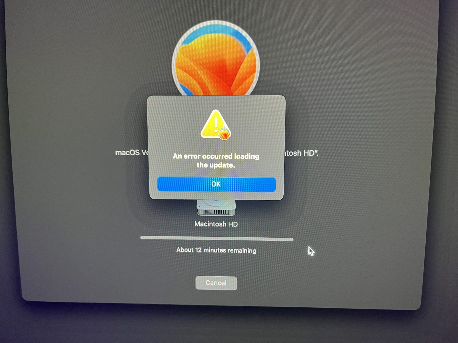 mac update error